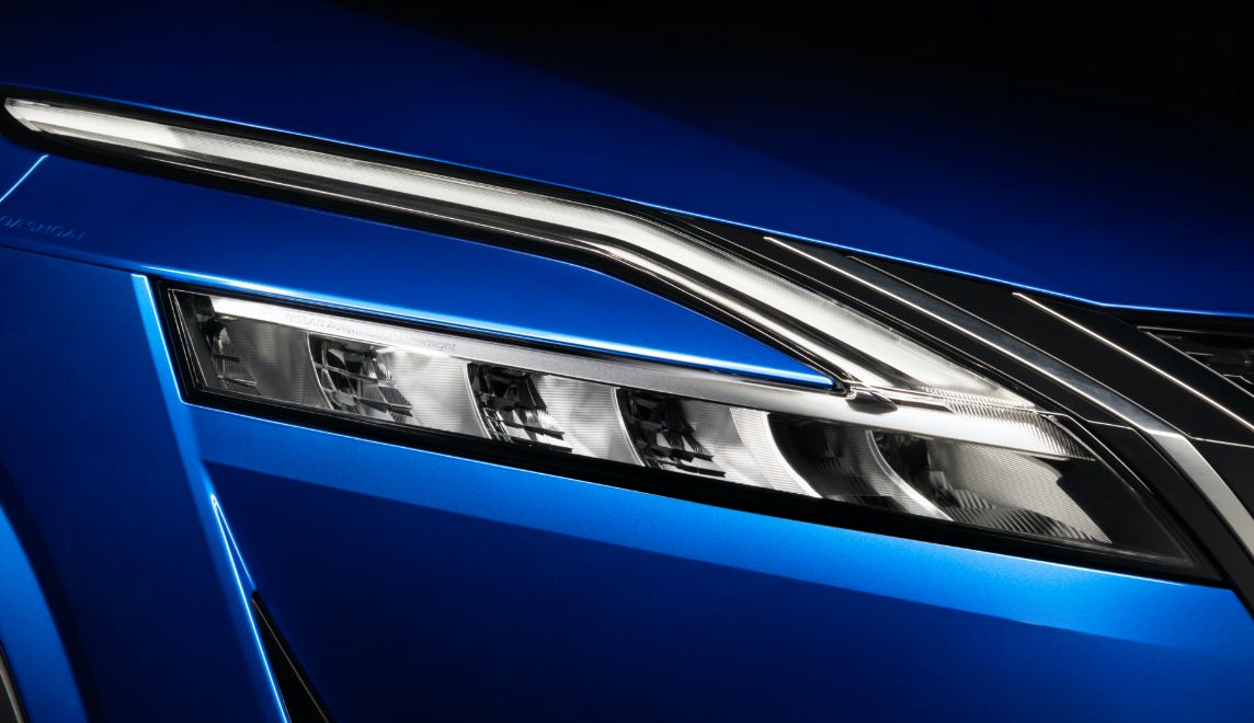 Nissan Qashqai headlight design detail